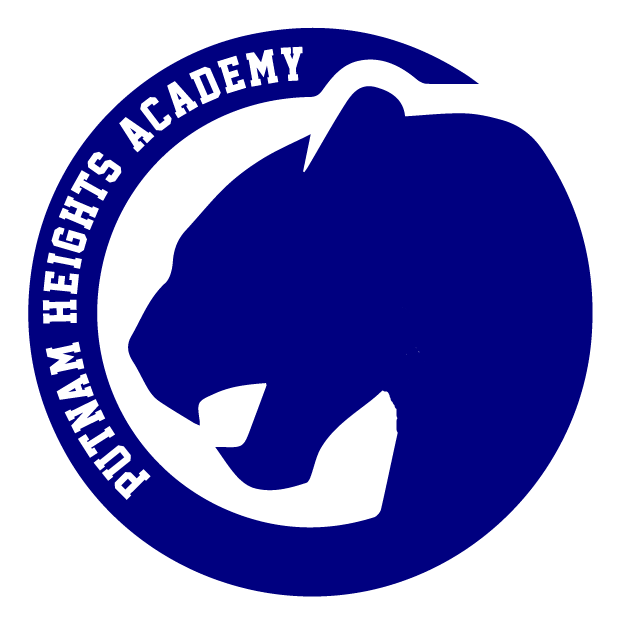 Putnam Heights panther logo in navy.
